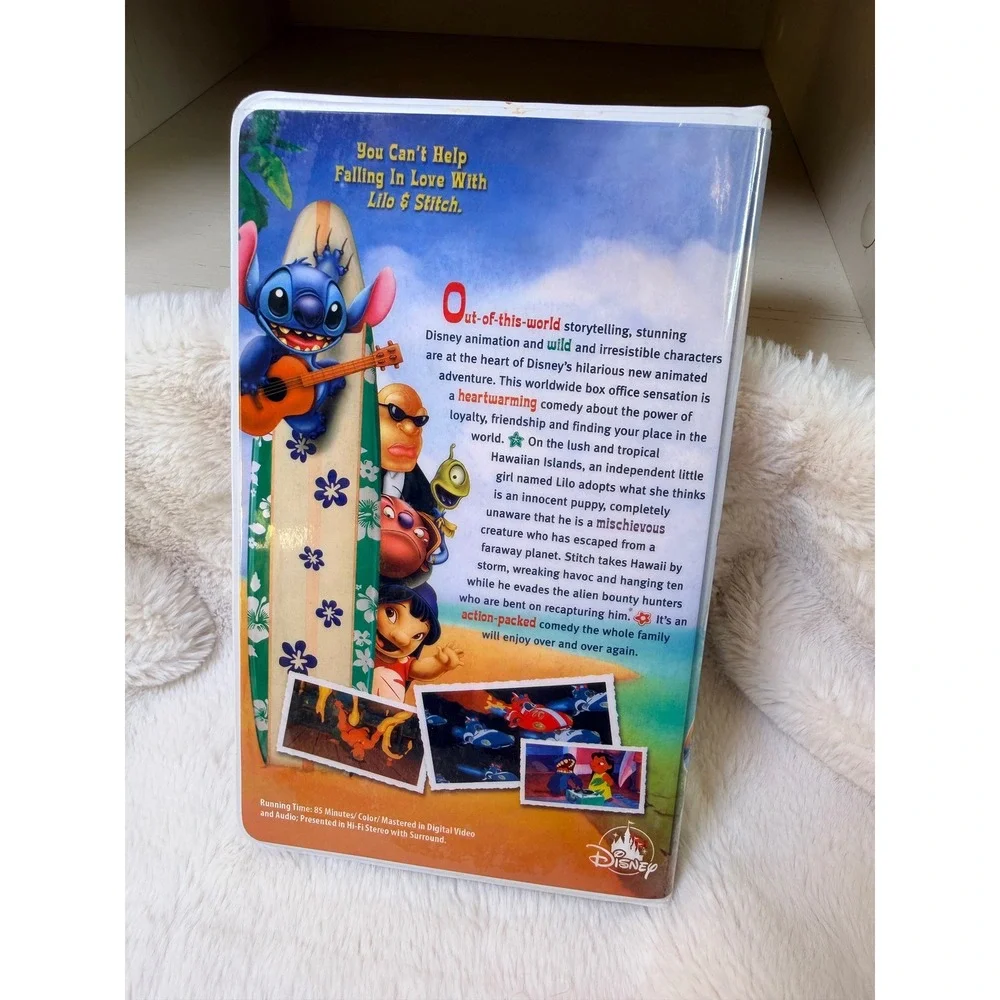 NEW Lilo & Stitch VHS Case Journal Classic Clamshell Videotape Style Y2K 90s